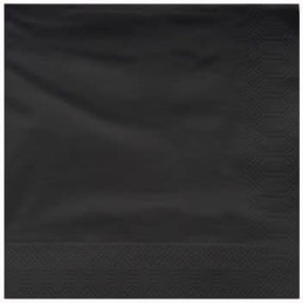 Papieren servet zwarte rand 25x25cm 2C (200 stuks)