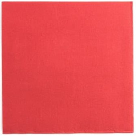 Papieren servet rood 25x25cm 2C (2100 stuks)