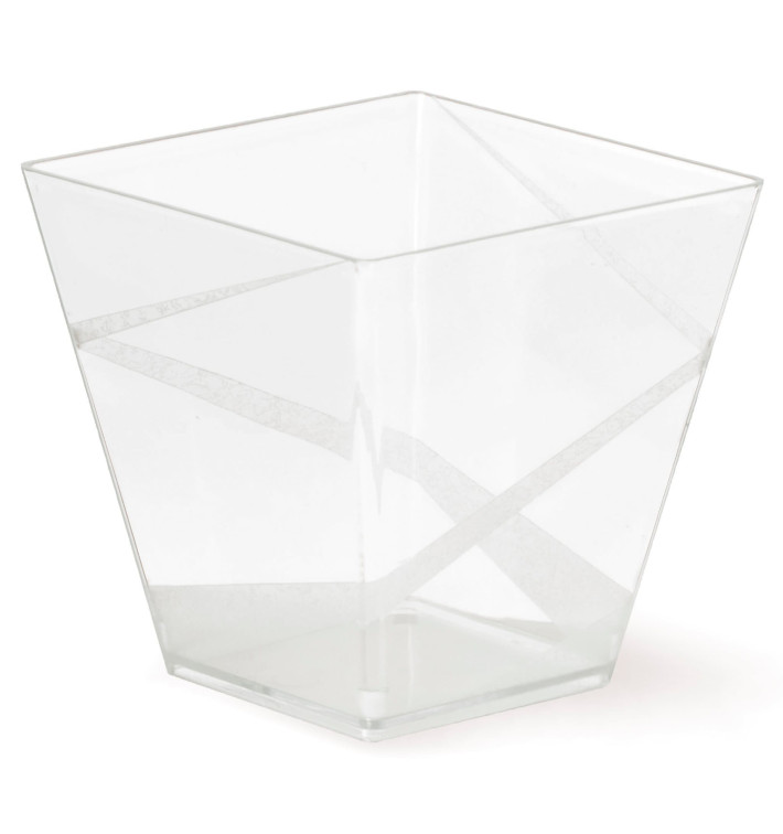 Plastic PS proefbeker "Decó" transparant 200ml (400 stuks) Plastic PS proefbeker "Decó" transparant 200ml (400 stuks)