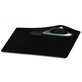 Proeving Plastic bord PS Rechthoekige vorm "GOGO" zwart 14x5.8cm (40 stuks) 