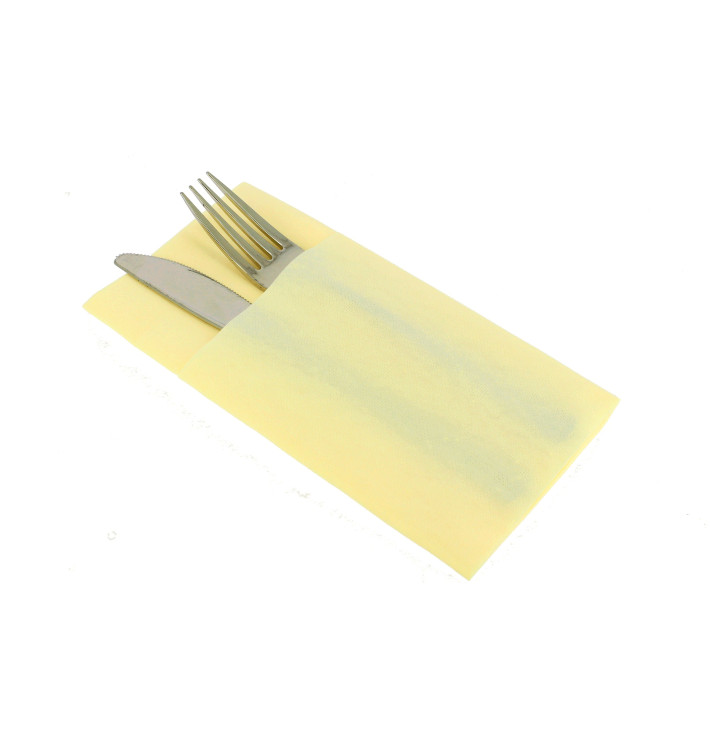 Zakvouw airlaid servetten "Kanguro" Champagne 40x40cm (25 stuks) Zakvouw airlaid servetten "Kanguro" Champagne 40x40cm (25 stuks)