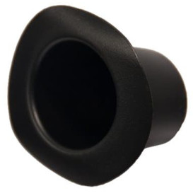 Plastic Proeving Kom met hoed design PP "Hot voorm" zwart 60ml (144 stuks)