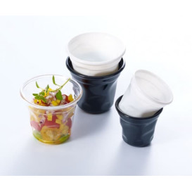 Proeving Plastic mini beker PS "Cabosse" transparant 60ml (12 stuks) 