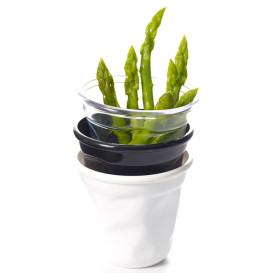 Proeving Plastic mini beker PS "Cabosse" transparant 60ml (12 stuks) 