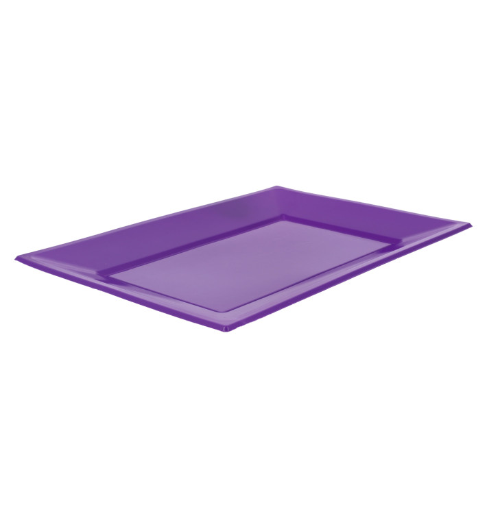 Plastic dienblad lila 33x22,5cm (180 stuks) Plastic dienblad lila 33x22,5cm (180 stuks)