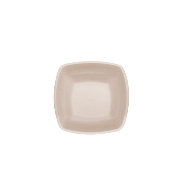 Plastic bord Diep beige Vierkant PP 18 cm (300 stuks) Plastic bord Diep beige Vierkant PP 18 cm (300 stuks)