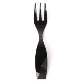 Proeving mini vork "Charme" zwart 10cm (600 stuks) 