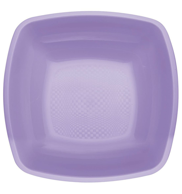 Plastic bord Diep lila Vierkant PP 18 cm (25 stuks) Plastic bord Diep lila Vierkant PP 18 cm (25 stuks)