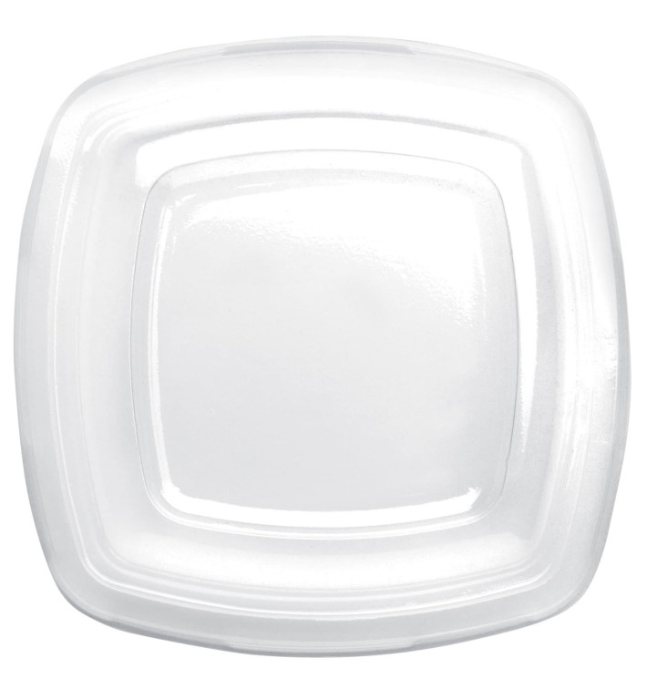 Plastic Deksel transparant voor bord Vierkant PET 18 cm (300 stuks) Plastic Deksel transparant voor bord Vierkant PET 18 cm (300 stuks)