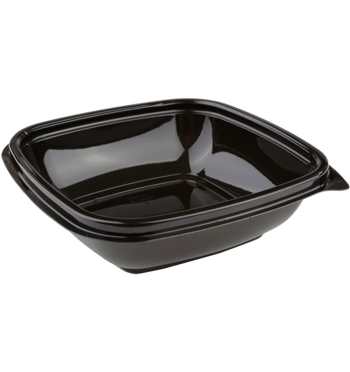 Plastic Kom PET Vierkant zwart 250ml 125x125x40mm (50 stuks) Plastic Kom PET Vierkant zwart 250ml 125x125x40mm (50 stuks)