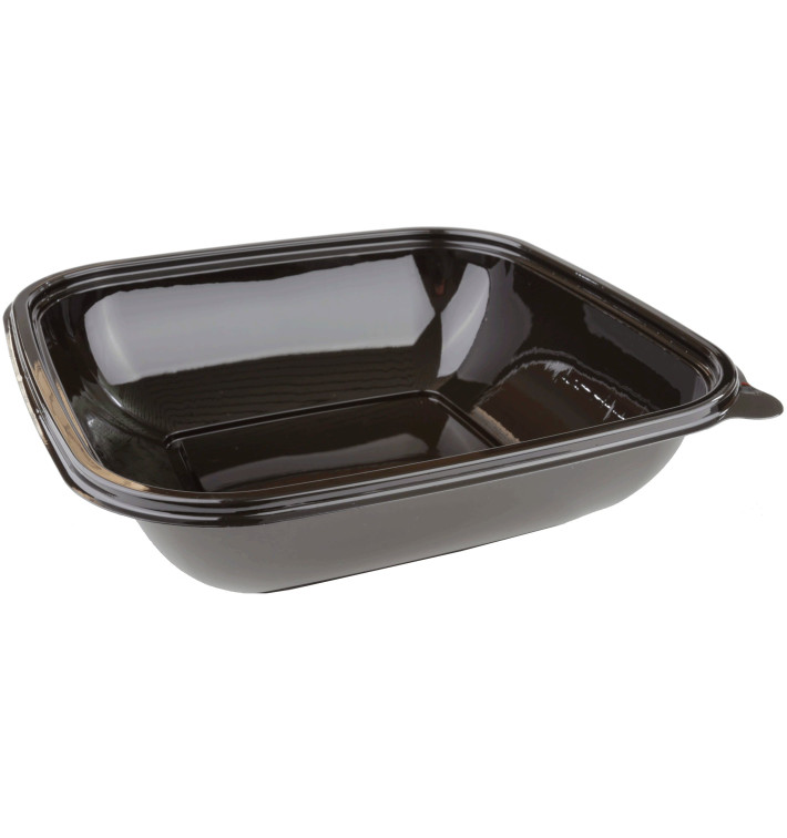 Plastic Kom PET zwart 750ml 190x190x40mm (50 stuks) Plastic Kom PET zwart 750ml 190x190x40mm (50 stuks)