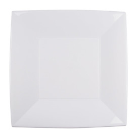 Plastic bord Plat wit "Nice" PP 29 cm (12 stuks) 