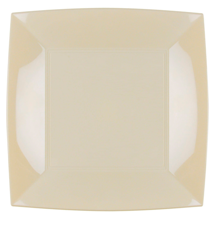Plastic bord Plat crème "Nice" PP 29cm (144 stuks) Plastic bord Plat crème "Nice" PP 29cm (144 stuks)