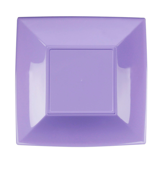 Plastic bord Plat lila "Nice" PP 23 cm (300 stuks) Plastic bord Plat lila "Nice" PP 23 cm (300 stuks)