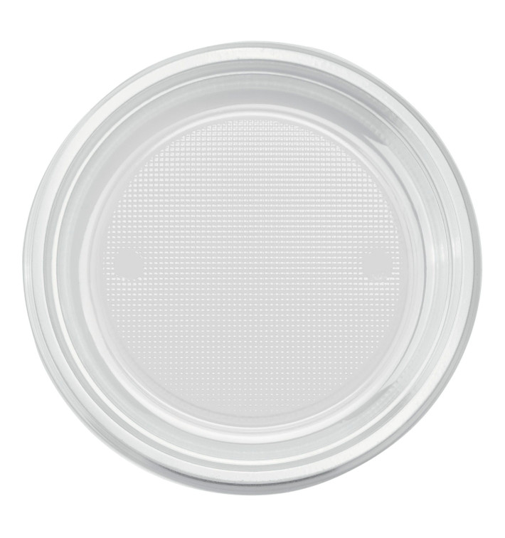 Plastic bord PS Plat transparant Ø22 cm (780 stuks) Plastic bord PS Plat transparant Ø22 cm (780 stuks)