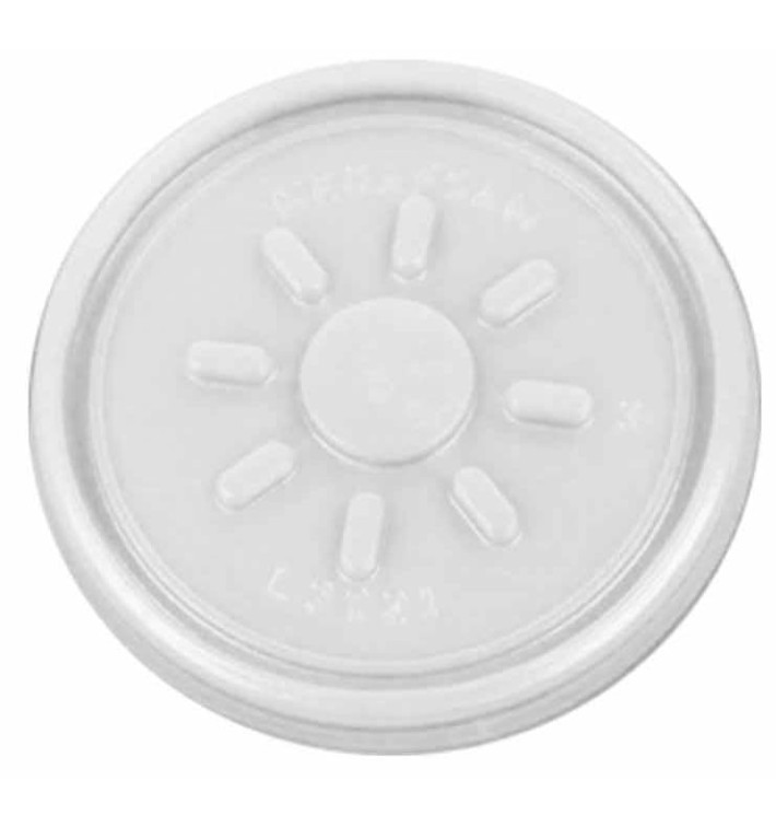 Plastic Deksel PS transparant Plat voor Schuim Container Ø7,4cm (100 stuks) Plastic Deksel PS transparant Plat voor Schuim Container Ø7,4cm (100 stuks)