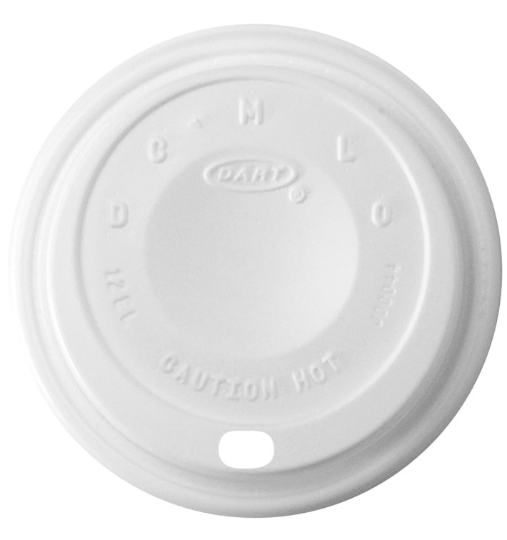 Plastic Deksel PS "Cappuccino" wit Ø8,9cm (100 stuks) Plastic Deksel PS "Cappuccino" wit Ø8,9cm (100 stuks)