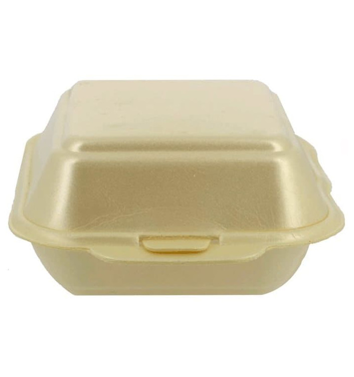 Schuim burger dozen take-out klein maat Champagne (500 stuks) Schuim burger dozen take-out klein maat Champagne (500 stuks)