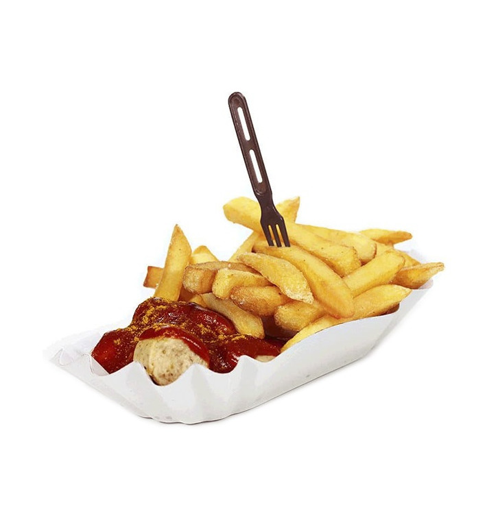 Kartonnen Snackbakjes Ovaal 23x13,5x4cm (1000 stuks) Kartonnen Snackbakjes Ovaal 23x13,5x4cm (1000 stuks)