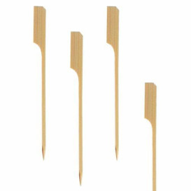 Bamboe vleespennen Golf Design 15cm (200 stuks) 