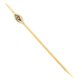 Bamboe vleespennen Etnisch Design 12cm (5000 stuks)