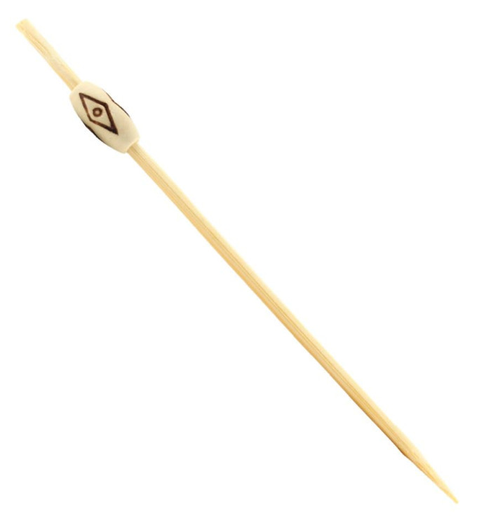 Bamboe vleespennen Etnisch Design 12cm (5000 stuks) Bamboe vleespennen Etnisch Design 12cm (5000 stuks)