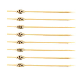 Bamboe vleespennen Etnisch Design 12cm (5000 stuks)