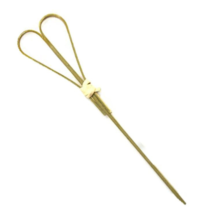 Bamboe vleespennen "Cuore" Design Naturel groen 12cm (200 stuks) Bamboe vleespennen "Cuore" Design Naturel groen 12cm (200 stuks)