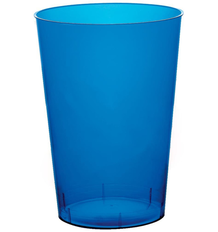 Plastic PS beker "Moon" blauw transparant 230ml (50 stuks) Plastic PS beker "Moon" blauw transparant 230ml (50 stuks)