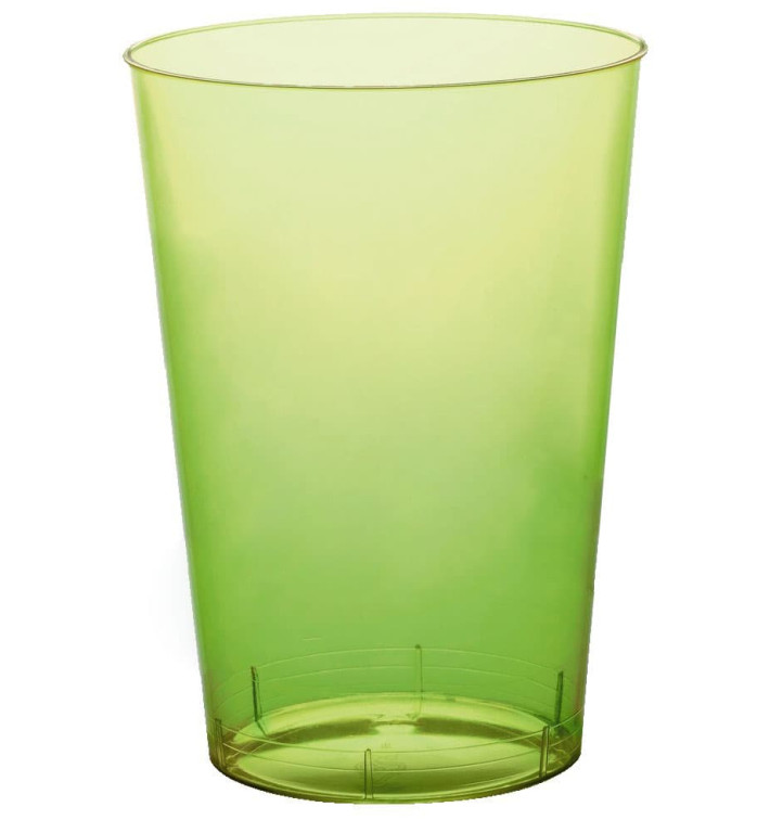 Plastic PS beker "Moon" limoengroen transparant 230ml (1000 stuks) Plastic PS beker "Moon" limoengroen transparant 230ml (1000 stuks)