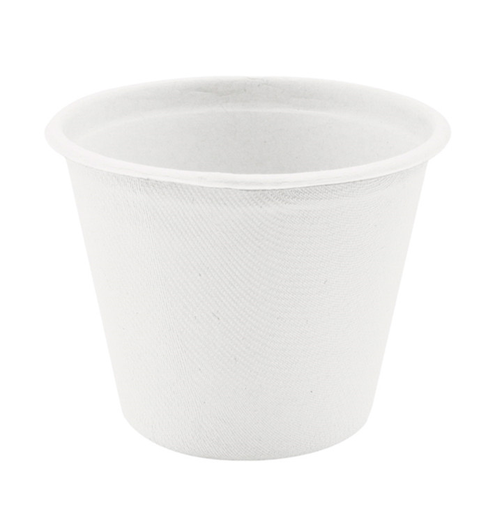 Suikerriet Container wit Ø9,5cm 425ml (600 stuks) Suikerriet Container wit Ø9,5cm 425ml (600 stuks)