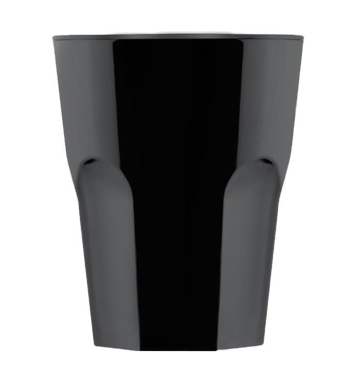 Plastic shotje SAN Herbruikbaar zwart 40ml (72 stuks)