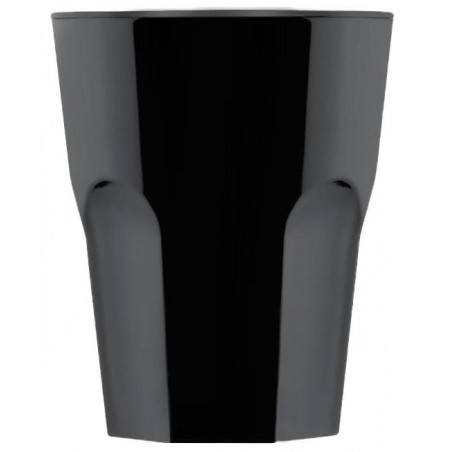 Plastic shotje SAN Herbruikbaar zwart 40ml (72 stuks)