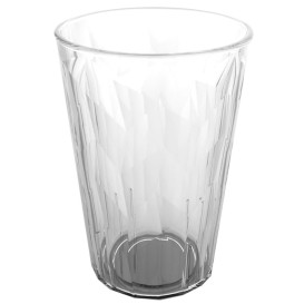 Plastic glas SAN Herbruikbaar "Graniten" Ice transparant 420 ml (5 stuks) 