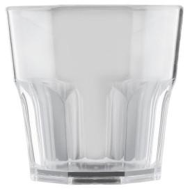 Plastic glas SAN Herbruikbaar "mini Drink" transparant 160ml (8 stuks) 