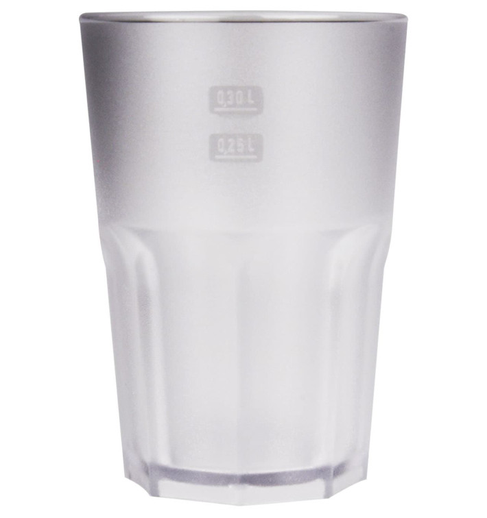 Plastic glas SAN Herbruikbaar "Frost" transparant 400 ml (5 stuks) Plastic glas SAN Herbruikbaar "Frost" transparant 400 ml (5 stuks)