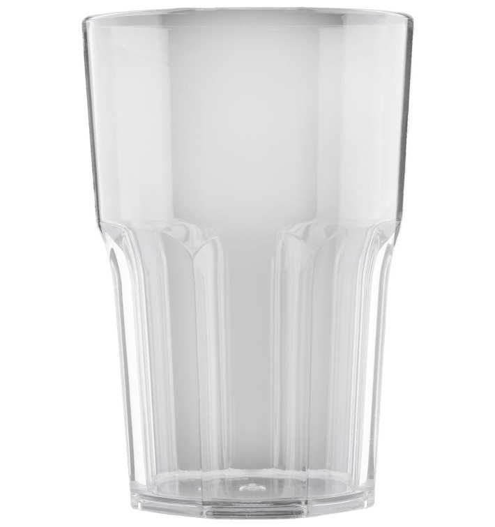 Plastic glas SAN Herbruikbaar "Graniten" transparant 400 ml (5 stuks) Plastic glas SAN Herbruikbaar "Graniten" transparant 400 ml (5 stuks)