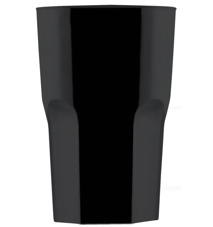 Plastic glas SAN Herbruikbaar "Graniten" zwart 400 ml (5 stuks) Plastic glas SAN Herbruikbaar "Graniten" zwart 400 ml (5 stuks)