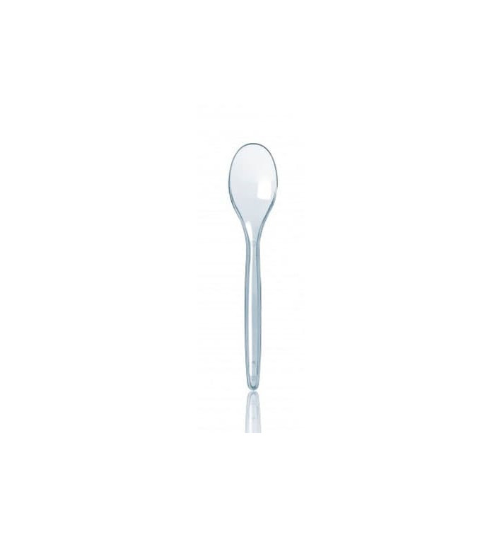 Plastic PS thee lepel "Luxe" transparant 12,3cm (100 stuks) Plastic PS thee lepel "Luxe" transparant 12,3cm (100 stuks)