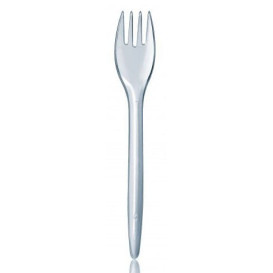 Plastic PS vork "Luxe" transparant 17,5cm (100 stuks) 