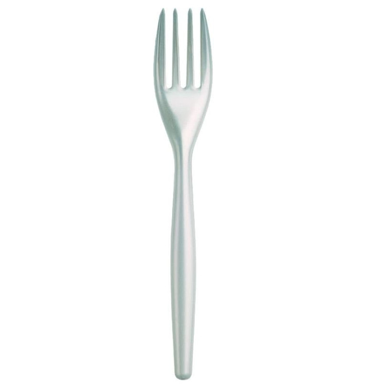 Plastic PS vork "Easy" wit parel 18cm (20 stuks) Plastic PS vork "Easy" wit parel 18cm (20 stuks)