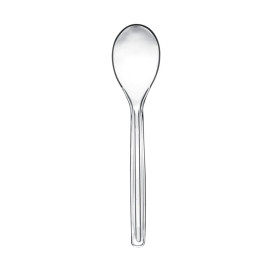 Plastic PS thee lepel "Easy" transparant 12cm (3000 stuks)