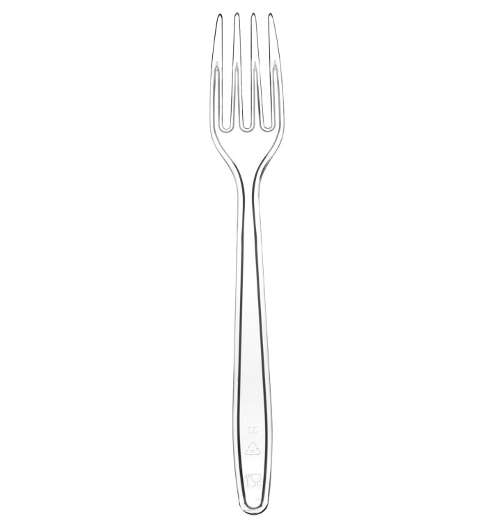 Plastic PS vork "Easy" transparant 17,5cm (100 stuks) Plastic PS vork "Easy" transparant 17,5cm (100 stuks)