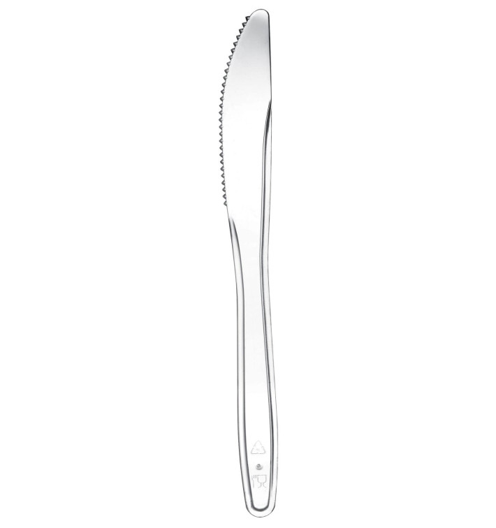 Plastic PS mes "Easy" transparant 17,5cm (100 stuks) Plastic PS mes "Easy" transparant 17,5cm (100 stuks)
