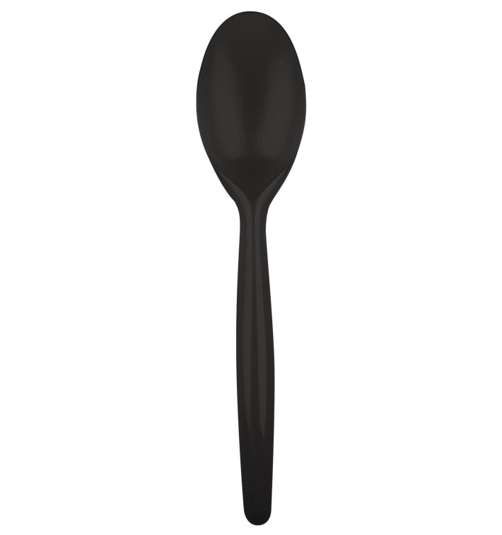 Plastic lepel PS "Easy" zwart 18,5 cm (20 stuks) Plastic lepel PS "Easy" zwart 18,5 cm (20 stuks)