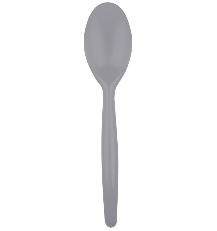 Plastic lepel PS "Easy" grijs 18,5 cm (20 stuks) Plastic lepel PS "Easy" grijs 18,5 cm (20 stuks)