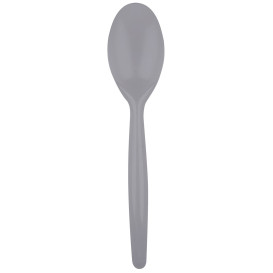 Plastic lepel  PS "Easy" grijs 18,5 cm (500 stuks)