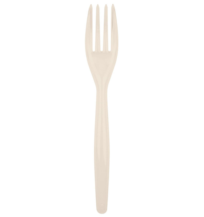 Plastic PS vork "Easy" crème 18cm (20 stuks) Plastic PS vork "Easy" crème 18cm (20 stuks)
