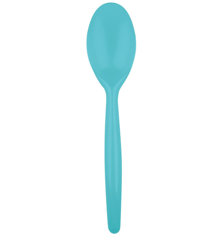 Plastic lepel PS "Easy" turkoois 18,5 cm (20 stuks) Plastic lepel PS "Easy" turkoois 18,5 cm (20 stuks)