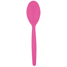 Plastic lepel PS "Easy" fuchsia 18,5 cm (20 stuks) 